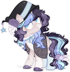 Size: 1740x1788 | Tagged: safe, artist:kurosawakuro, derpibooru import, oc, earth pony, pony, cloak, clothes, female, hat, mare, simple background, solo, transparent background