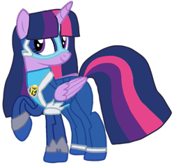 Size: 1007x955 | Tagged: safe, artist:徐詩珮, derpibooru import, twilight sparkle, twilight sparkle (alicorn), alicorn, series:sprglitemplight diary, series:sprglitemplight life jacket days, series:springshadowdrops diary, series:springshadowdrops life jacket days, alternate universe, base used, chase (paw patrol), clothes, female, mighty pups, paw patrol, simple background, solo, transparent background