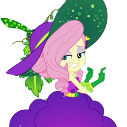 Size: 1024x1024 | Tagged: safe, artist:supersamyoshi, derpibooru import, edit, edited screencap, screencap, fluttershy, better together, equestria girls, holidays unwrapped, background removed, bare shoulders, cornucopia costumes, cropped, female, o come all ye squashful, simple background, sleeveless, smiling, solo, strapless, transparent background