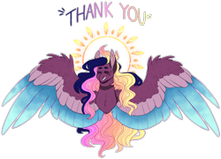 Size: 4795x3459 | Tagged: safe, artist:sleepy-nova, derpibooru import, oc, oc:supernova, pegasus, pony, bust, colored wings, female, mare, multicolored wings, portrait, simple background, solo, transparent background, wings