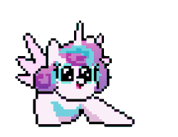 Size: 630x486 | Tagged: safe, artist:2snacks, derpibooru import, princess flurry heart, alicorn, pony, animated, cute, dancing, diaper, female, flurrybetes, get stick bugged lol, meme, open mouth, pixel art, simple background, solo, transparent background, wat