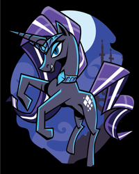 Size: 1201x1500 | Tagged: safe, artist:samoht-lion, derpibooru import, idw, nightmare rarity, unicorn