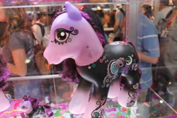 Size: 4272x2848 | Tagged: safe, derpibooru import, earth pony, human, pony, g3, 2011, 2011 special edition pony, comic con, irl, irl human, photo, solo, toy