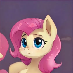 Size: 1024x1024 | Tagged: safe, artist:thisponydoesnotexist, derpibooru import, pony, bust, female, mare, neural network, not fluttershy, portrait, simple background, solo