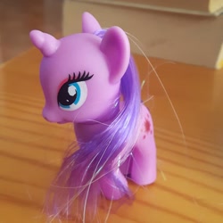 Size: 1080x1080 | Tagged: safe, derpibooru import, pony, unicorn, bald, eyelashes, irl, photo, solo, toy