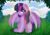 Size: 5787x4092 | Tagged: safe, artist:janelearts, derpibooru import, twilight sparkle, twilight sparkle (alicorn), alicorn, pony, absurd resolution, sitting, solo