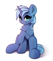 Size: 1800x2077 | Tagged: safe, artist:hitbass, derpibooru import, oc, oc only, oc:paamayim nekudotayim, pony, unicorn, cheek fluff, chest fluff, female, looking at you, raised hoof, simple background, sitting, solo, white background