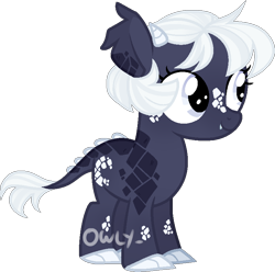 Size: 782x775 | Tagged: safe, artist:owl-clockwork, derpibooru import, oc, dracony, dragon, hybrid, pony, female, magical lesbian spawn, offspring, parent:princess ember, parent:princess luna, simple background, solo, transparent background