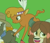 Size: 1056x911 | Tagged: safe, artist:nicolassantiago2004, derpibooru import, screencap, little strongheart, buffalo, the last problem, background character, cloven hooves, female, green background, simple background