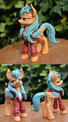 Size: 860x1522 | Tagged: safe, artist:prototypespacemonkey, derpibooru import, oc, oc:leyna, pegasus, craft, figurine, pegasus oc, sculpture, wings