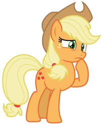 Size: 5483x6750 | Tagged: safe, artist:estories, derpibooru import, applejack, earth pony, pony, absurd resolution, simple background, solo, transparent background, vector