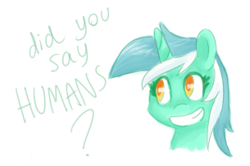 Size: 305x203 | Tagged: safe, artist:breadcipher, derpibooru import, lyra heartstrings, pony, unicorn, bust, female, mare, portrait, simple background, smiling, solo, that pony sure does love humans, white background