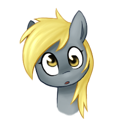 Size: 250x250 | Tagged: safe, artist:breadcipher, derpibooru import, derpy hooves, pony, bust, cute, derpabetes, female, looking at you, mare, open mouth, portrait, simple background, solo, transparent background