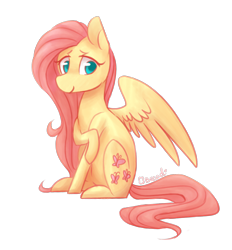 Size: 1280x1382 | Tagged: safe, artist:breadcipher, derpibooru import, fluttershy, pegasus, pony, cute, female, mare, shyabetes, simple background, sitting, solo, transparent background