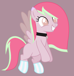 Size: 816x848 | Tagged: safe, artist:ksiezniczkaluny, derpibooru import, oc, oc:party candy, pegasus, pegasus oc, smiling, solo, wings