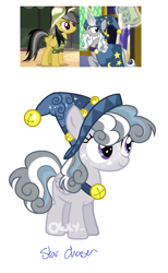 Size: 924x1500 | Tagged: safe, artist:owl-clockwork, derpibooru import, daring do, star swirl the bearded, oc, oc:star chaser, pegasus, pony, female, filly, offspring, parent:daring do, parent:star swirl the bearded, simple background, white background