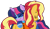 Size: 1873x1080 | Tagged: safe, artist:徐詩珮, derpibooru import, sunset shimmer, twilight sparkle, twilight sparkle (alicorn), alicorn, pony, series:sprglitemplight diary, series:sprglitemplight life jacket days, series:springshadowdrops diary, series:springshadowdrops life jacket days, alternate universe, base used, chase (paw patrol), clothes, female, lesbian, lifejacket, mighty pups, paw patrol, shipping, simple background, sunsetsparkle, transparent background