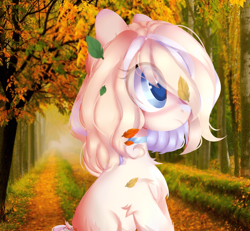 Size: 1920x1771 | Tagged: safe, artist:lazuli, derpibooru import, oc, oc only, earth pony, pony, chest fluff, commission, earth pony oc, heart eyes, leaves, outdoors, smiling, solo, tree, wingding eyes, ych result