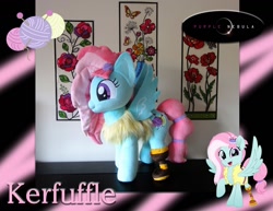 Size: 1280x990 | Tagged: safe, artist:purplenebulastudios, derpibooru import, kerfuffle, pony, irl, photo, plushie, solo