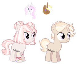 Size: 1461x1224 | Tagged: safe, artist:owl-clockwork, derpibooru import, fleur-de-lis, trenderhoof, unicorn, base used, colt, crack ship offspring, female, filly, male, offspring, parent:fleur-de-lis, parent:trenderhoof, simple background, transparent background