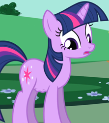 Size: 1348x1517 | Tagged: safe, derpibooru import, screencap, twilight sparkle, unicorn twilight, pony, unicorn, the ticket master, belly, cropped, female, hungry, mare, solo, stomach growl, stomach noise