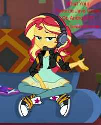 Size: 378x471 | Tagged: safe, derpibooru import, edit, edited screencap, editor:feherdavid, screencap, sunset shimmer, better together, equestria girls, game stream, gameplay, gamer sunset