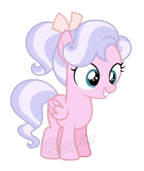 Size: 1395x1659 | Tagged: safe, artist:strawberry-spritz, derpibooru import, oc, pegasus, pony, female, filly, magical lesbian spawn, offspring, parent:cozy glow, parent:diamond tiara, parents:diamondglow, simple background, solo, transparent background