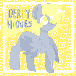 Size: 1374x1374 | Tagged: safe, artist:myponyartyes, derpibooru import, derpy hooves, pegasus, pony, solo