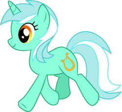 Size: 3270x3000 | Tagged: safe, artist:cloudyglow, derpibooru import, lyra heartstrings, pony, unicorn, .ai available, cutie mark, female, high res, mare, simple background, solo, transparent background, trotting, vector