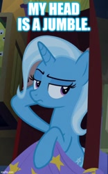 Size: 500x800 | Tagged: safe, derpibooru import, trixie, road to friendship, caption, image macro, text