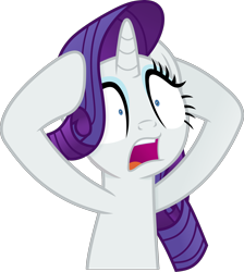 Size: 1894x2114 | Tagged: safe, artist:anime-equestria, derpibooru exclusive, derpibooru import, rarity, pony, unicorn, eyeshadow, female, horn, makeup, mare, open mouth, shocked, simple background, solo, surprised, transparent background, vector
