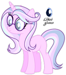 Size: 1932x2193 | Tagged: safe, artist:twinklecometyt, derpibooru import, oc, pony, unicorn, glasses, magical lesbian spawn, offspring, parent:diamond tiara, parent:starlight glimmer, simple background, solo, transparent background