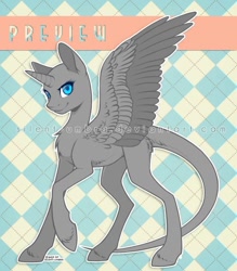 Size: 836x955 | Tagged: safe, artist:silent-umbra, derpibooru import, oc, oc only, alicorn, pony, .psd available, abstract background, alicorn oc, bald, base, chest fluff, horn, raised hoof, solo, wings