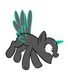 Size: 564x623 | Tagged: safe, artist:intfighter, derpibooru import, oc, oc only, alicorn, pony, alicorn oc, base, eyelashes, flying, glowing horn, horn, open mouth, simple background, solo, transparent background, underhoof, wings