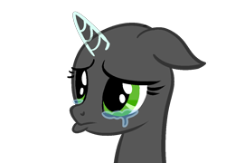 Size: 1064x768 | Tagged: safe, artist:intfighter, derpibooru import, oc, oc only, pony, unicorn, base, bust, crying, eyelashes, frown, horn, simple background, solo, transparent background, unicorn oc