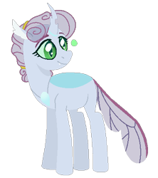 Size: 394x444 | Tagged: safe, artist:echabi, derpibooru import, oc, oc:tundra, changepony, hybrid, female, simple background, solo, transparent background