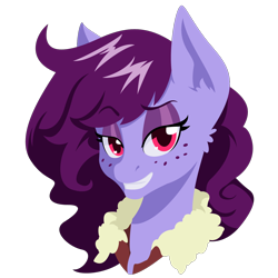 Size: 1280x1280 | Tagged: safe, artist:willoillo, derpibooru import, oc, oc:amity song, earth pony, pony, bust, earth pony oc, eyebrows, sierra nevada, simple background, solo, transparent background