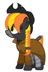 Size: 4659x6988 | Tagged: safe, artist:estories, derpibooru import, oc, oc:rook (estories), pony, absurd resolution, clothes, female, hat, mare, simple background, solo, transparent background, vector