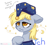 Size: 1165x1052 | Tagged: safe, artist:beautifulspaceshow, derpibooru import, derpy hooves, pegasus, pony, clothes, female, hat, mare, nightcap, pajamas, raised hoof, simple background, sleepy, solo, white background, ych example, your character here