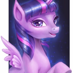 Size: 1053x1053 | Tagged: safe, alternate version, artist:kristelraymundoart, derpibooru import, twilight sparkle, twilight sparkle (alicorn), alicorn, pony, bust, female, mare, solo