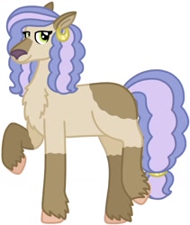 Size: 1228x1455 | Tagged: safe, artist:kindheart525, derpibooru import, oc, oc only, oc:sugar foot, hybrid, original species, auraverse, interspecies offspring, offspring, parent:prince rutherford, parent:sapphire shores, parents:ruthphire, solo, yakony