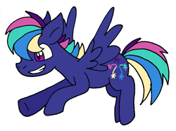 Size: 899x672 | Tagged: safe, artist:cmara, derpibooru import, oc, oc only, oc:firework, pegasus, kindverse, offspring, parent:rainbow dash, parent:soarin', parents:soarindash, solo