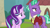 Size: 1280x720 | Tagged: safe, derpibooru import, screencap, firelight, starlight glimmer, pony, unicorn, the parent map, duo, father and child, father and daughter, female, male, mare, parent and child, stallion, starlight is not amused, unamused