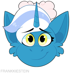 Size: 700x700 | Tagged: safe, artist:frankkiestein, derpibooru import, oc, oc:fleurbelle, alicorn, alicorn oc, bow, cheek fluff, female, golden eyes, hair bow, horn, mare, simple background, smiling, transparent background, watermark, wings