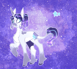 Size: 1623x1467 | Tagged: safe, artist:iheyyasyfox, derpibooru import, oc, pony, unicorn, female, magical lesbian spawn, mare, offspring, parent:rarity, parent:starlight glimmer, parents:starity, solo