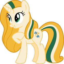 Size: 4029x4000 | Tagged: safe, artist:melisareb, oc, oc only, oc:cloudy glow, pony, unicorn, absurd resolution, cute, female, inkscape, looking up, mare, ocbetes, raised hoof, simple background, smiling, solo, transparent background, vector