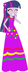 Size: 208x533 | Tagged: safe, artist:selenaede, artist:user15432, twilight sparkle, twilight sparkle (alicorn), alicorn, human, equestria girls, base used, cinco de mayo, clothes, dress, flower, flower in hair, purple dress