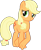 Size: 2214x2709 | Tagged: safe, artist:midnite99, derpibooru import, applejack, earth pony, pony, the last roundup, crossed hooves, cute, jackabetes, missing accessory, simple background, solo, transparent background, vector