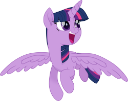 Size: 3768x3000 | Tagged: safe, artist:cloudyglow, twilight sparkle, twilight sparkle (alicorn), alicorn, pony, my little pony: the movie, female, flying, high res, mare, open mouth, simple background, solo, transparent background, vector