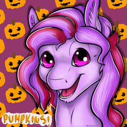 Size: 1024x1024 | Tagged: safe, artist:blackheartthedragon, oc, oc:nova, pegasus, pony, icon, pegasus oc, purple, wings